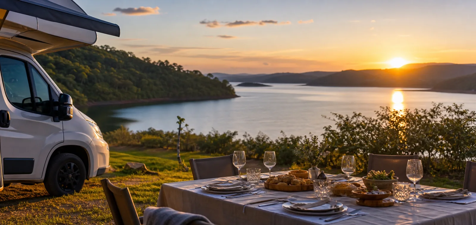 Represa de Chavantes em Ribeirão Claro